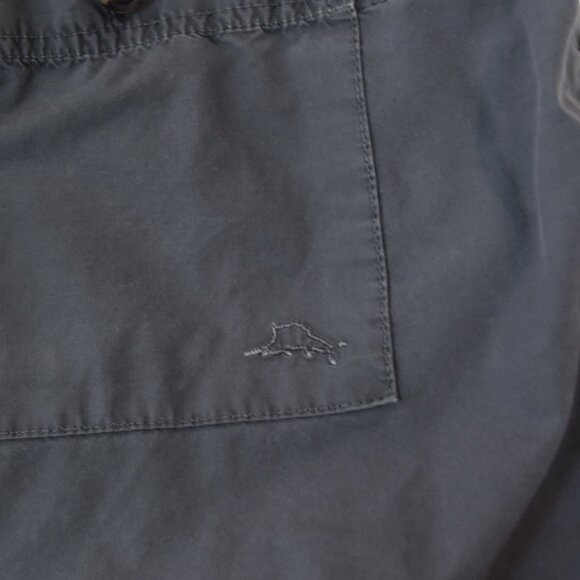 Tommy Bahama 100% Pima Cotton Shorts XXL Faded Grey Resortwear Coastal Surfer - Picture 5 of 9
